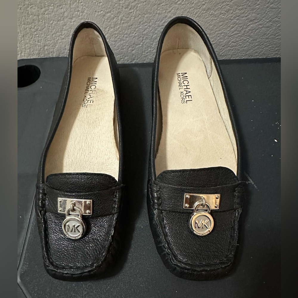 Michael Kors Hamilton Navy Blue Flats